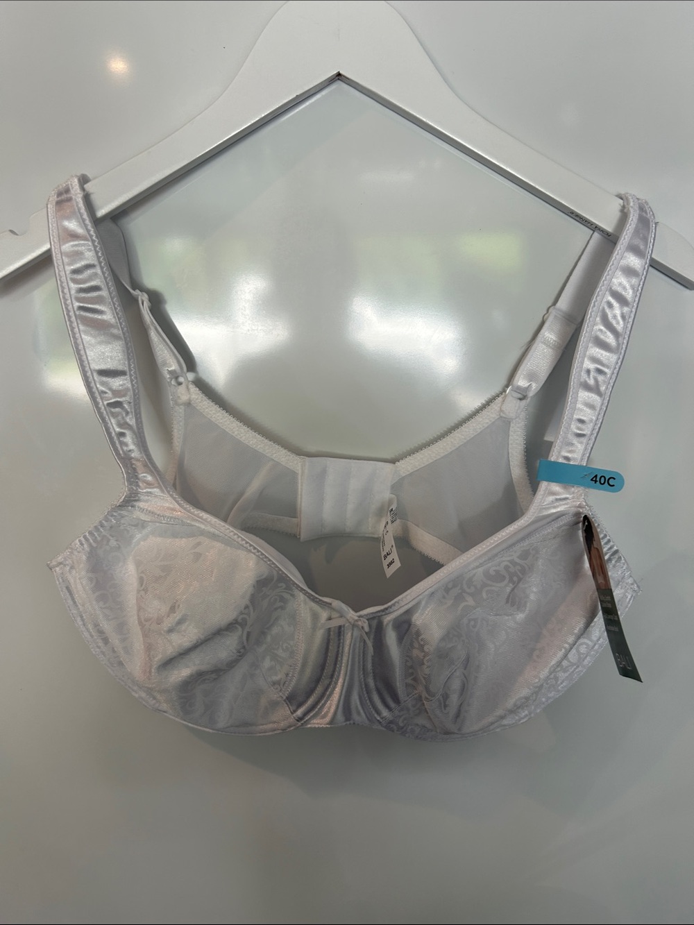 Classic Satin Underwire Bra - White